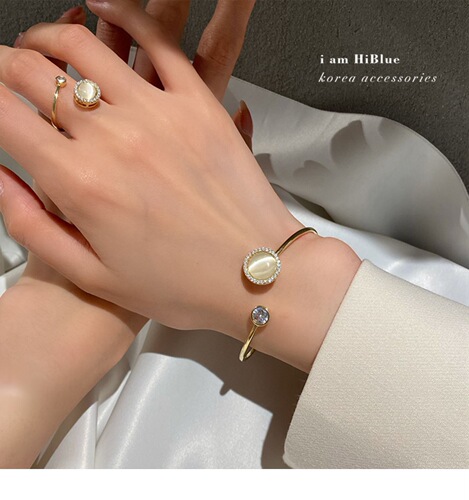 Same Style Rotating Cat Eye Ring, Cat Eye Bracelet, Cat Eye Lockchain, Micro-set Diamond Round Revolving Necklace
