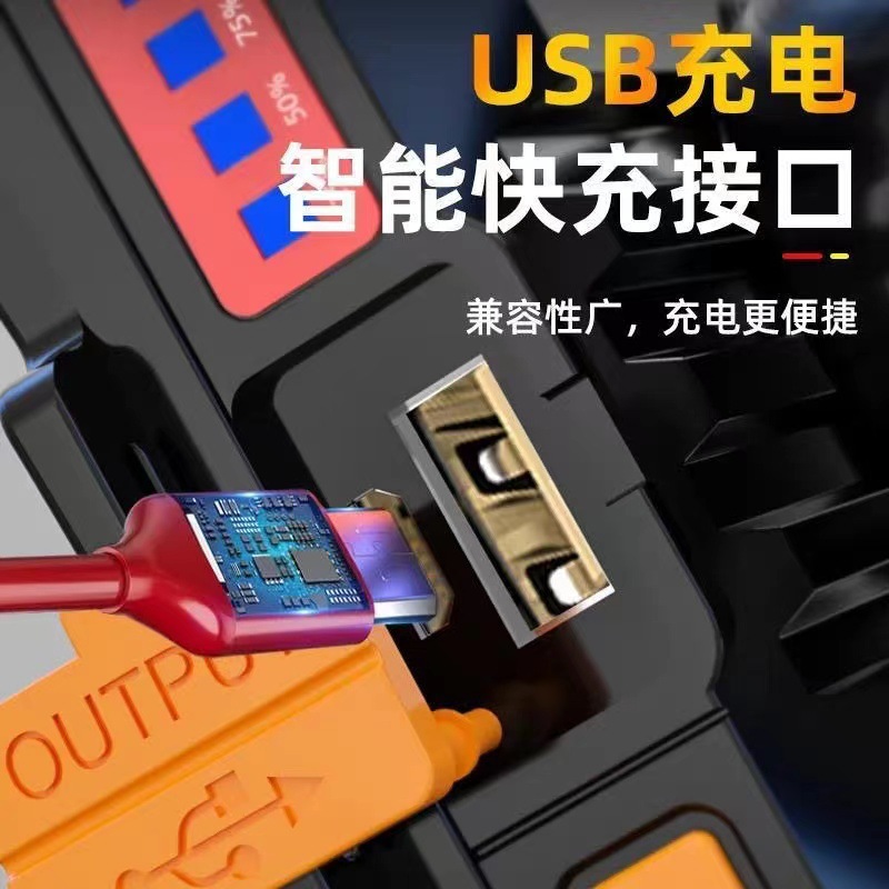 Faro transfronterizo luz fuerte recargable montado en la cabeza linterna de largo alcance súper brillante pequeña luz amarilla al aire libre pesca nocturna lámpara de minero especial