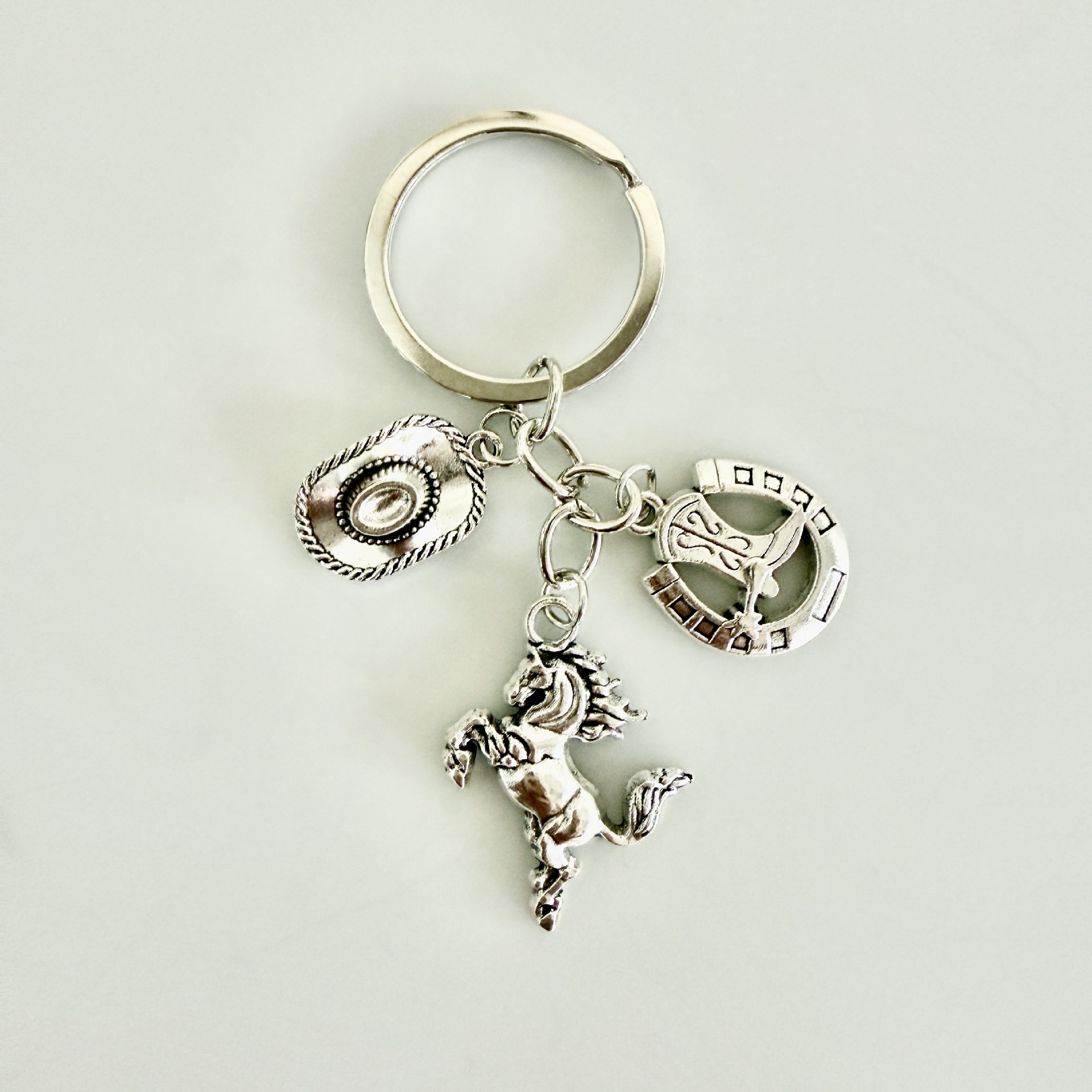 Cowboy Hat, Horse Boots, Cross-Border Creative Personalized Key Chain, Western Cowboy DIY Key Chain
