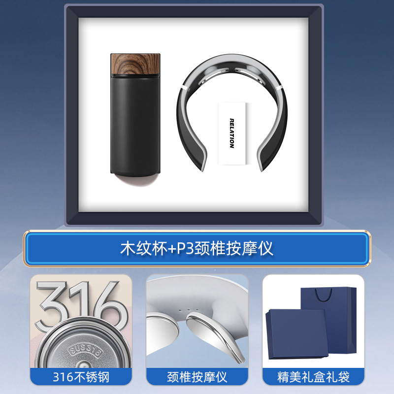 Juego de regalo de empresa Juego de regalo de mano de taza termo inteligente Regalo de evento de apertura Logotipo personalizado Regalo práctico