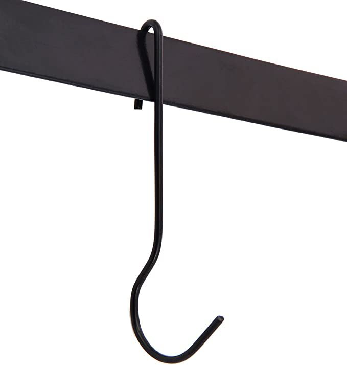厂家直发黑色斜口锅钩 厨房挂钩 锅钩 黑色金属挂钩通用S款挂钩