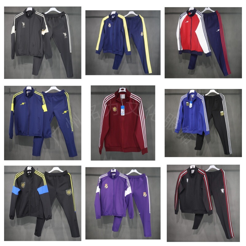 2627 New season football jacket, long-sleeved training jacket, team pre-match outfit, breathable casual sportswear