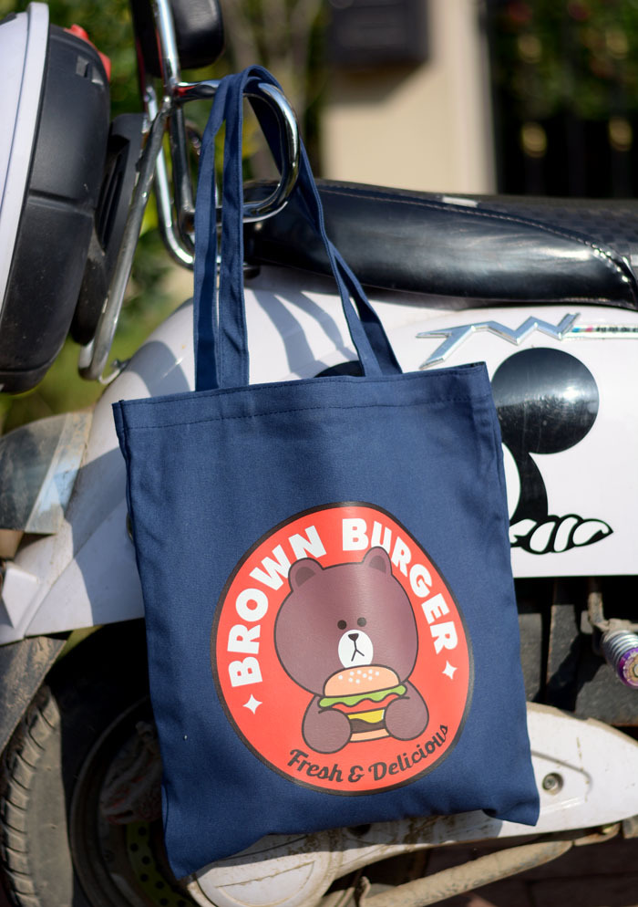 Corea del Sur chic lienzo bolso de hombro femenino ins chica bolsa de compras estilo japonés Harajuku estudiante bolso de hombro portátil femenino