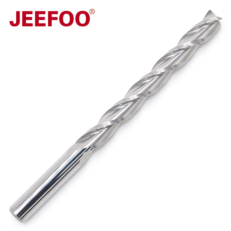 6*52三刃木工铣刀电脑cnc数控雕刻机刀具密度板切割钨钢螺旋刀头