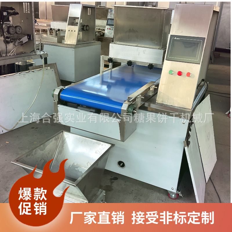 上海合强全自动蛋糕填充机 泡芙马卡龙挤出设备PIC曲奇机免费安装