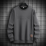 Мужская весенняя толстовка, дышащий лонгслив для отдыха, оверсайз, большой размер