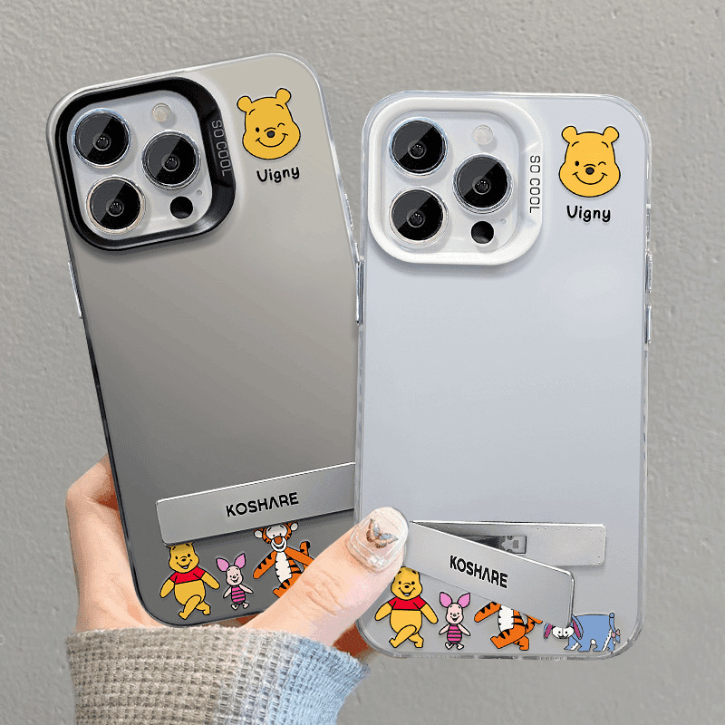 Winnie Family Suitable for Apple 15Promax Mobile Phone Case Iphone14 Cartoon 13 Niche Model 12 Hard Shell 11
