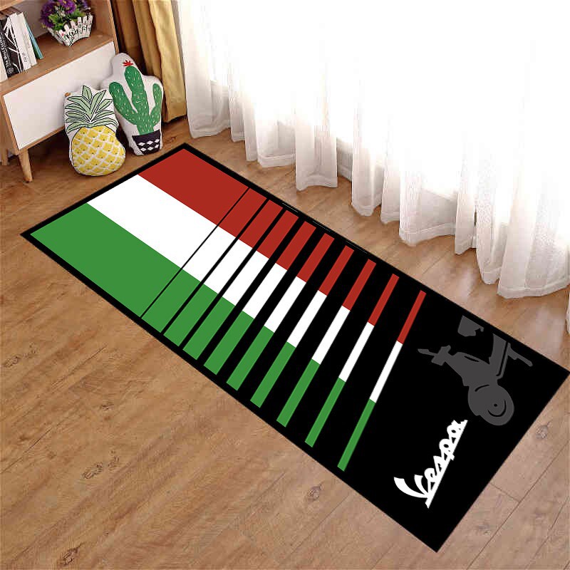 Home Motorcycle Carpet, Living Room Motorcycle Display Diatomaceous Earth Mat, Water-Absorbent, Dirt-Resistant, Easy to Maintain, Racing Car Parking Mat