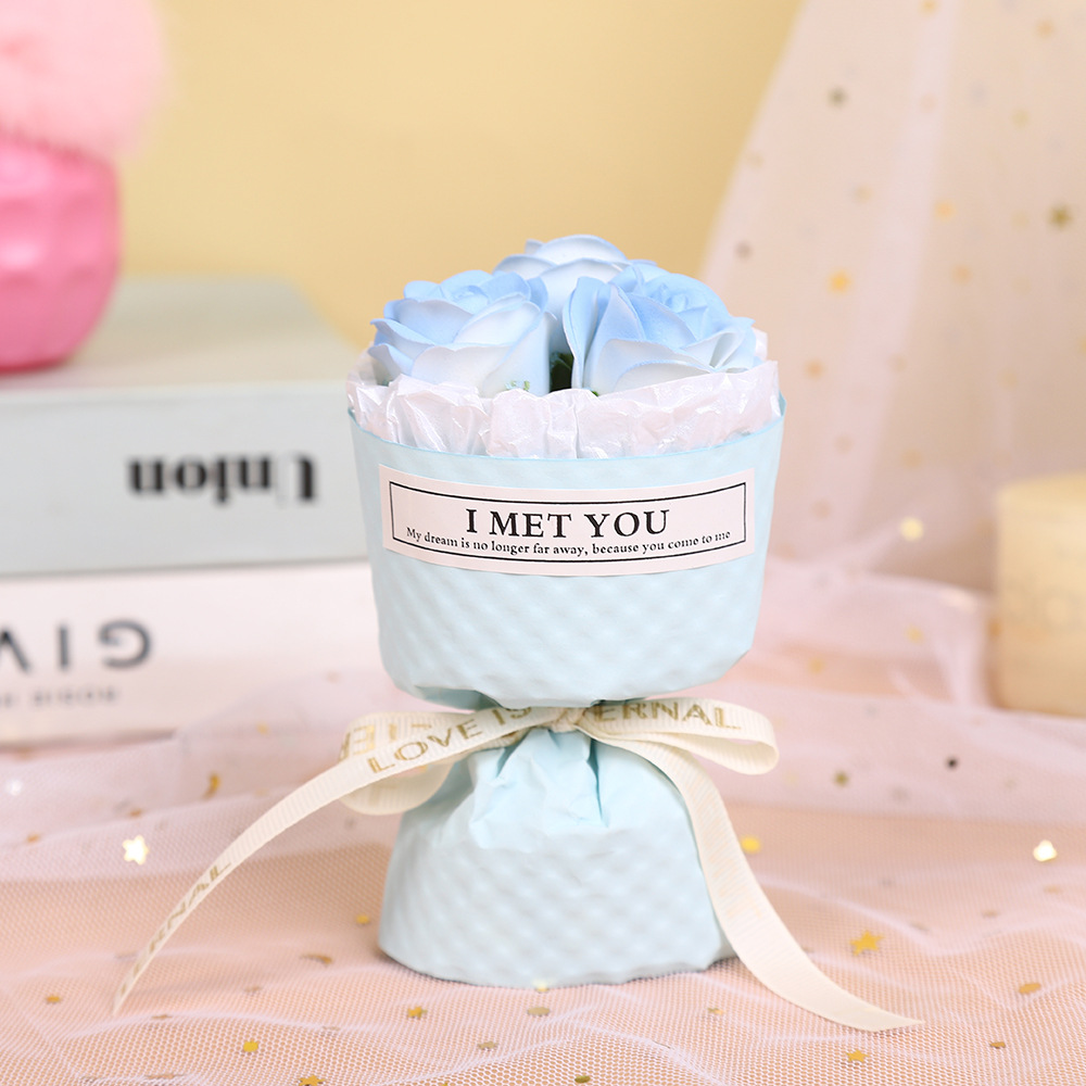 Día de San Valentín ins bolsillo encuentro pequeño ramo de flores MINI novia regalo decoración de automóvil salida de aire mini rosa