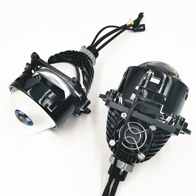 Venta al por mayor 3,0 pulgadas nuevo Lossless universal LED de doble luz lente coche delantero faro 55W modificado brillante proyector