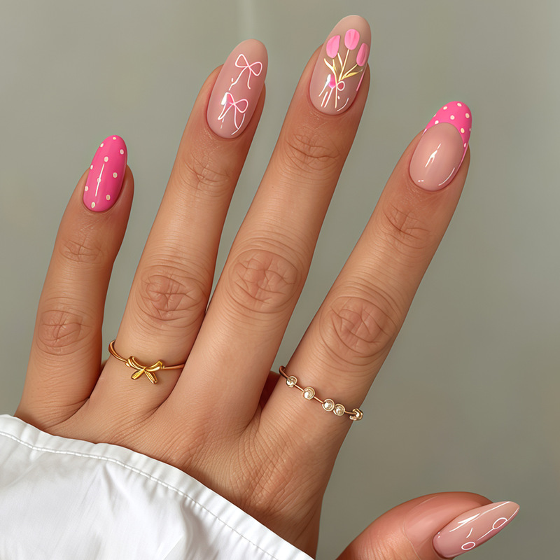 Best-selling in Europe and America, Cream Star Crushed Diamond Hot Girl Press-On Nails, 24 pieces, almond shape, ins-style, suitable for beautiful girls' manicures Best-selling in Europe and America, Cream Star Crushed Diamond Hot Girl Press-On Nails, 24 pieces, almond shape, ins-style, suitable for beautiful girls' manicures