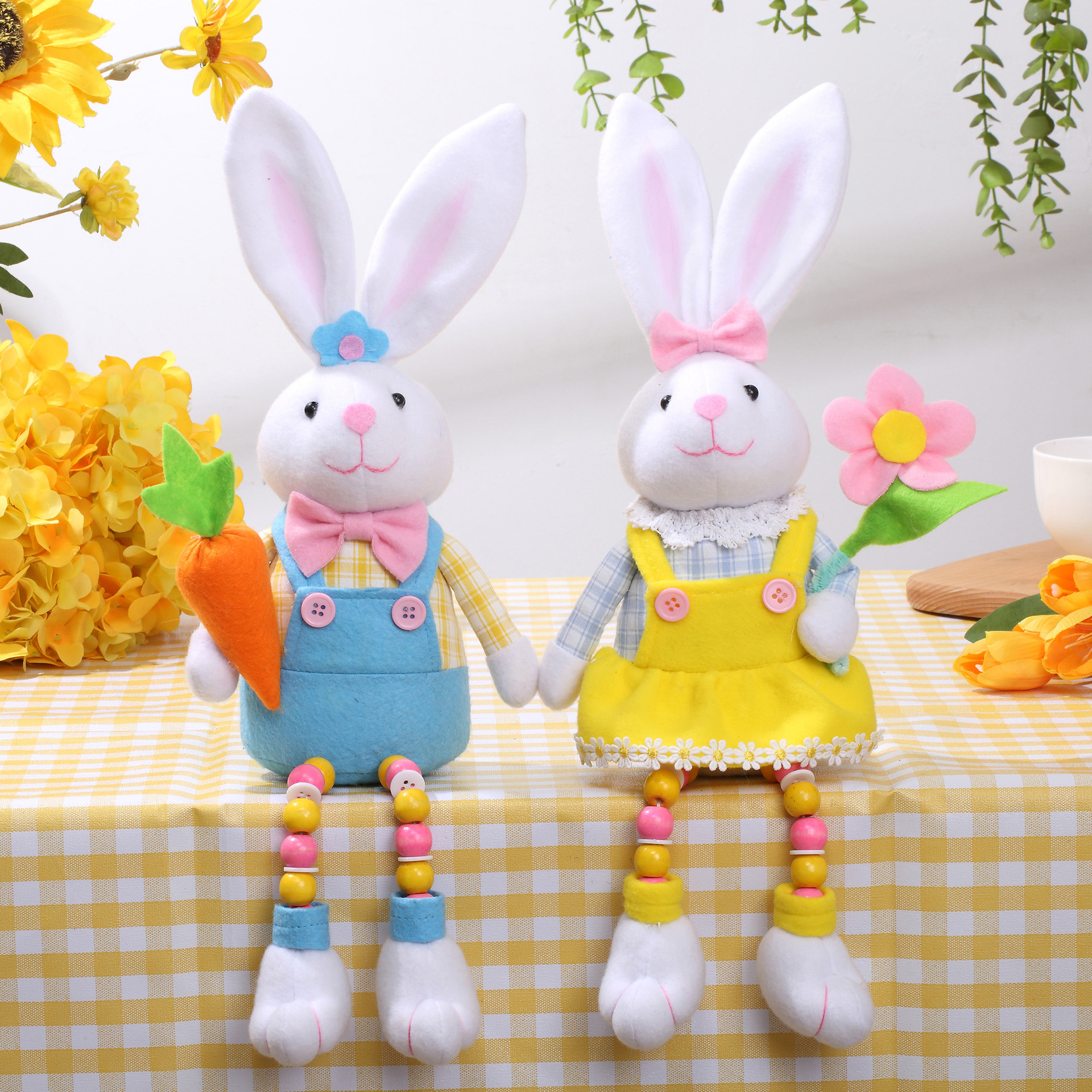 Christmas Pastoral Rabbit Nonwoven Festival Decorative Props display picture 1