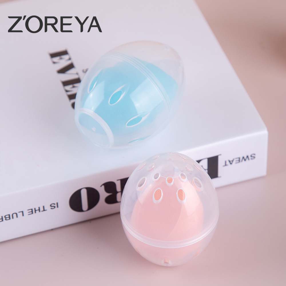 Huevo de belleza súper suave delicado sin polvo maquillaje huevo cojín de aire puff Fundación líquido especial húmedo y seco de doble uso maquillaje huevo