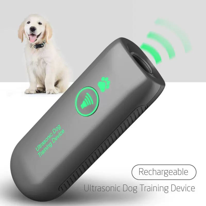 Новый портативный отпугиватель собак ручной, USB‑перезаряжаемый ультразвуковой подавитель лая, устройство для дрессировки собак