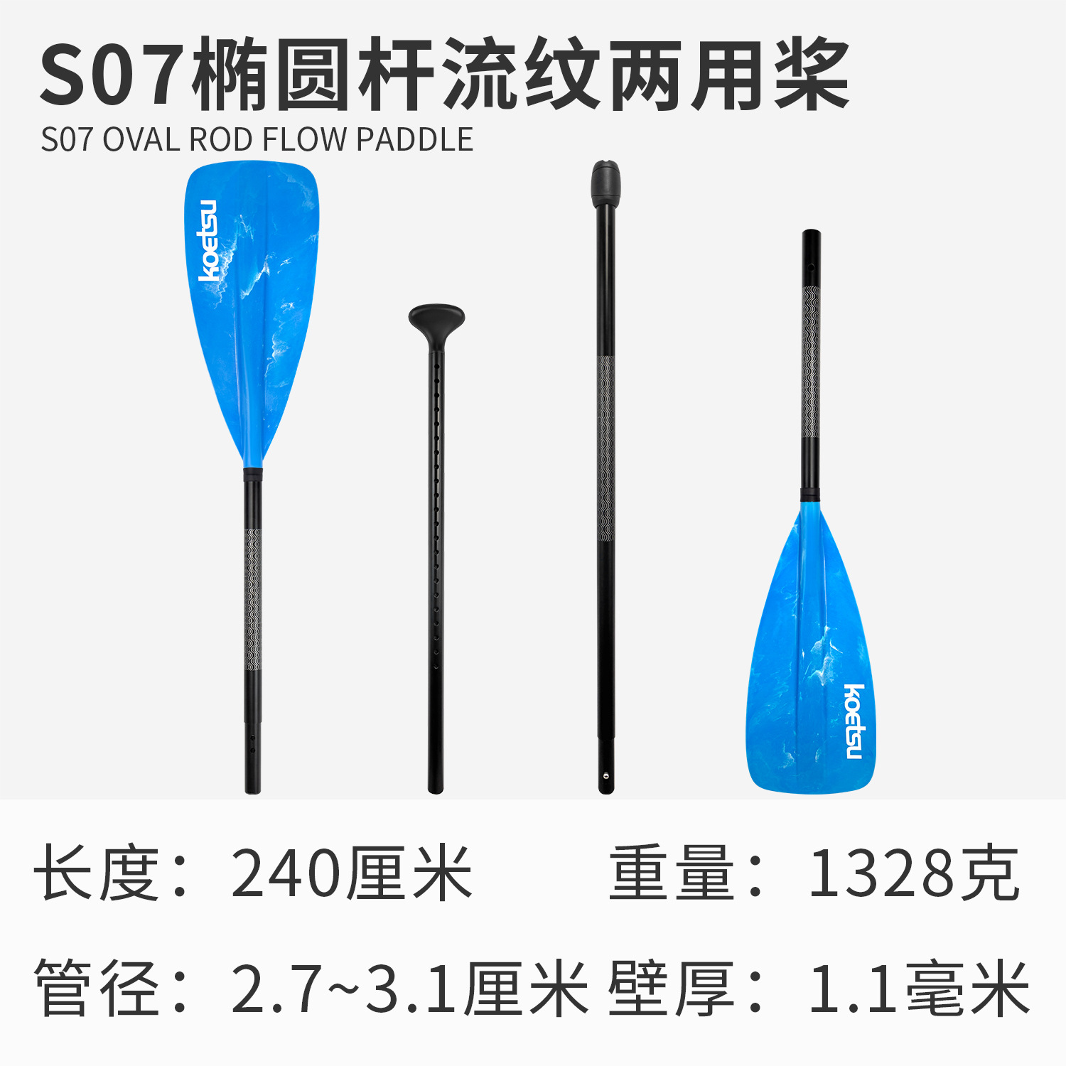S07 オーバルロッド流体シングルおよびダブルヘッド兼用プロペラ