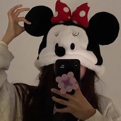 かわいいミニー冬の帽子ミッキー帽子アニメ冬のかわいい耳韓国版超萌え帽子新型