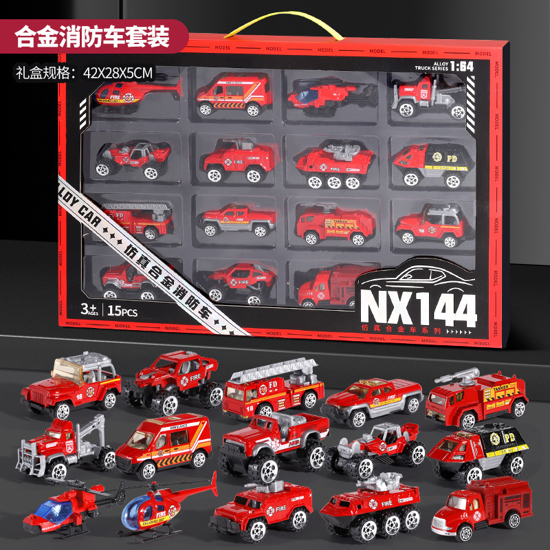 Mini Aleación de ingeniería vehículo traje de juguete de simulación de coche de juguete para niños niño excavadora modelo