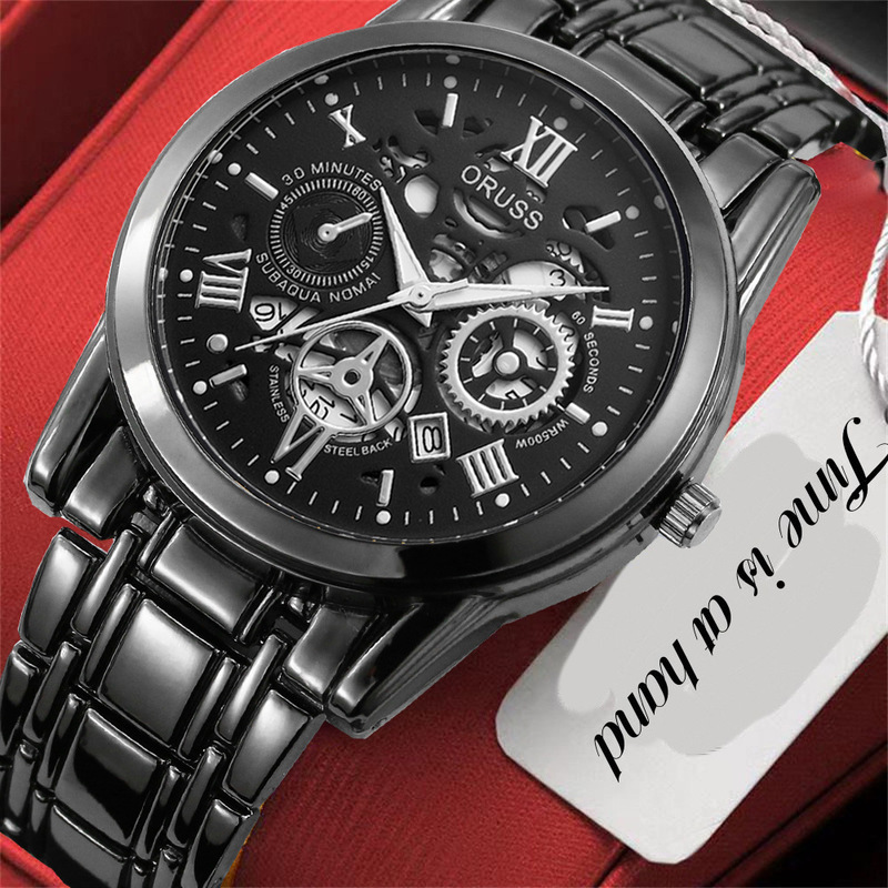 ORUSS Swiss Brand Wholesale Waterproof Watch for Male Students Korean Style Trendy Automatic Quartz Watch for Men ORUSS Swiss Brand Wholesale Waterproof Watch for Male Students Korean Style Trendy Automatic Quartz Watch for Men