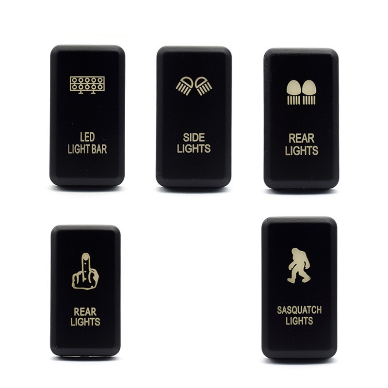 厂家直销适用于丰田酷路泽改装开关40*20mm老款丰田预留孔 带线束