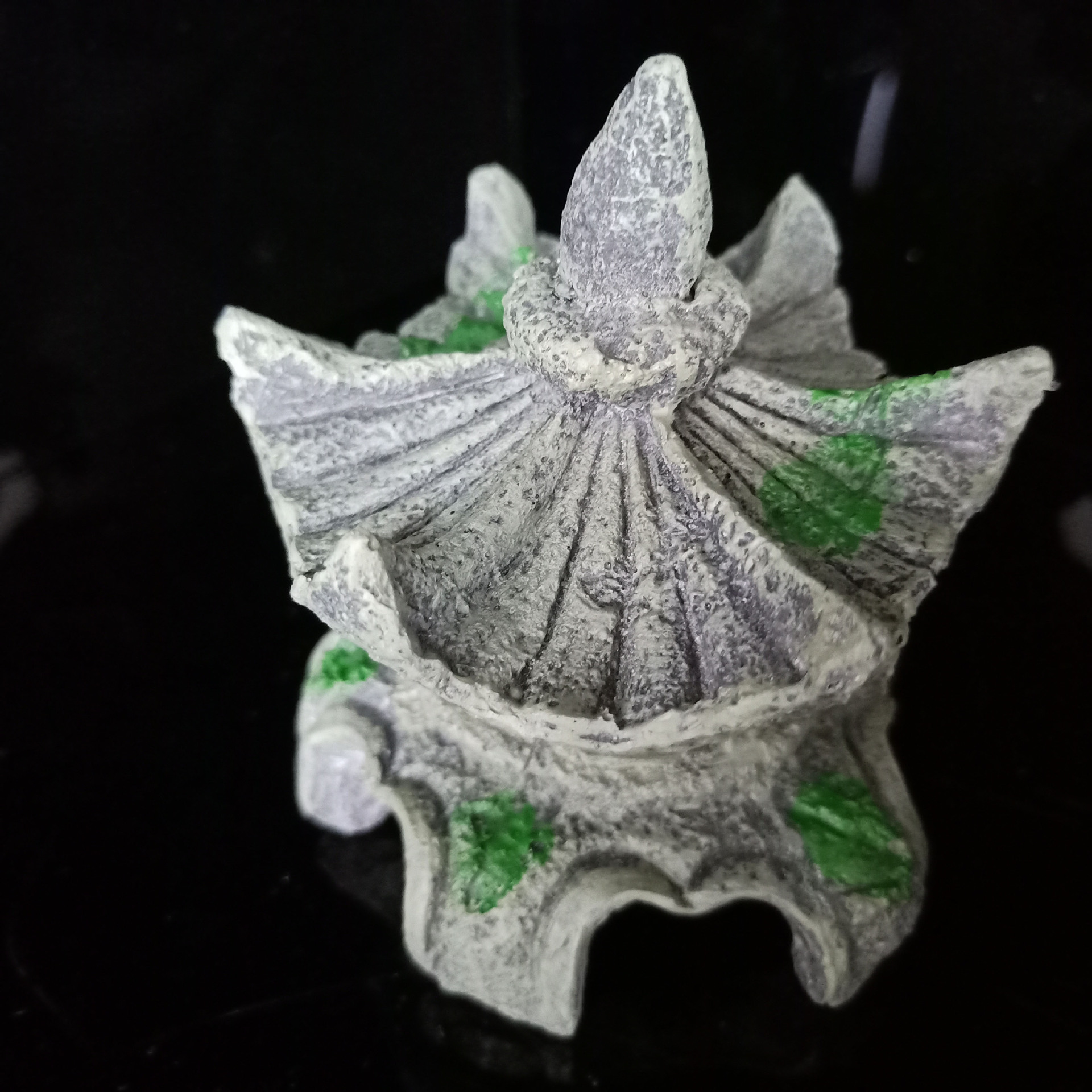 Hexagonal Pavilion faro decoración micro paisaje bonsai decoración acuario escape casa peces y camarones jugar chino jardín paisaje