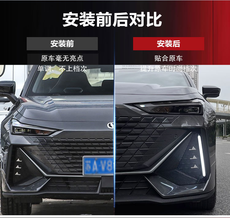 Suitable for 22-24 Changan UNIV daytime running lights modified LED daytime running lights turn signals lossless decorative lights