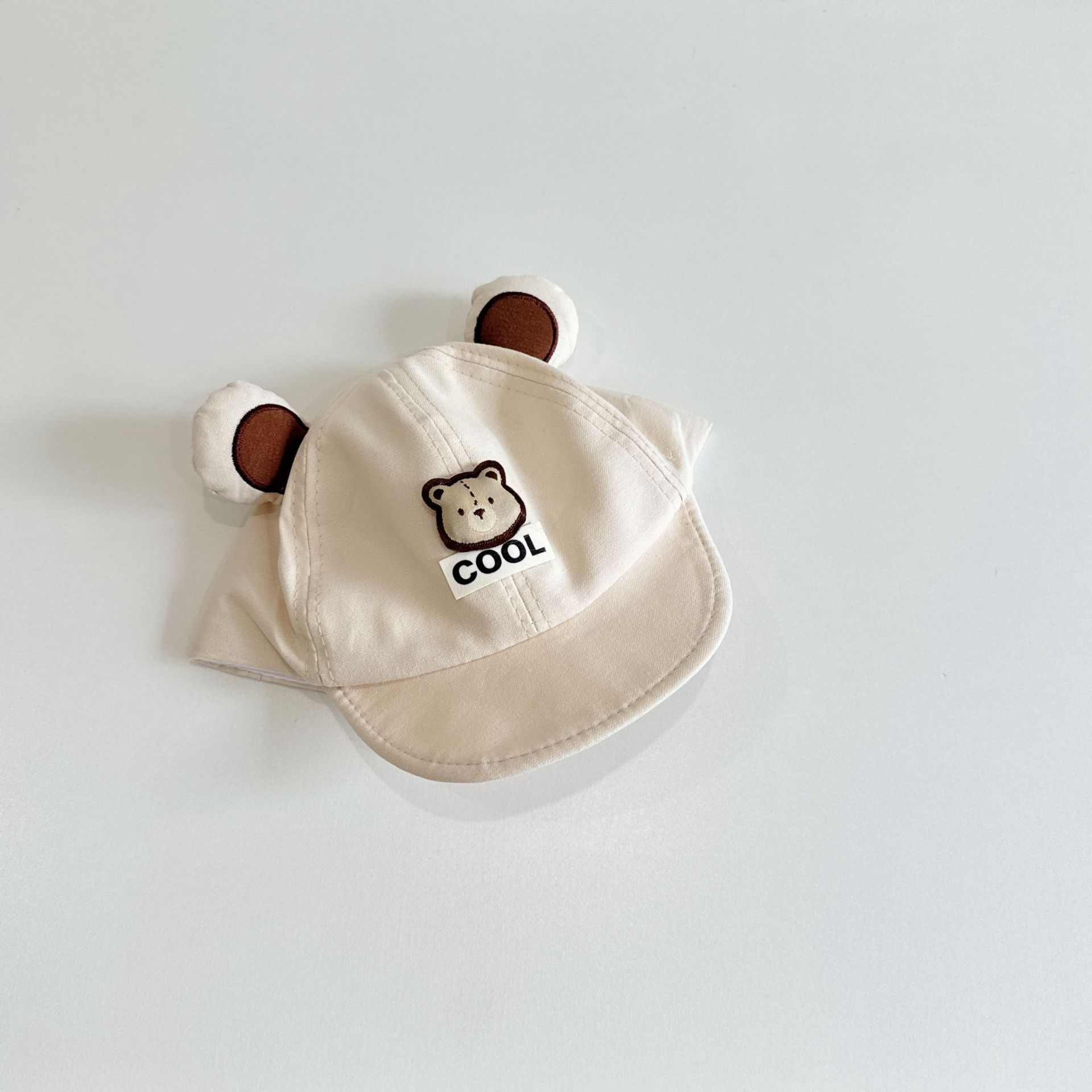 Sombreros para bebés primavera y otoño sombreros para niños y niñas coreanos lindos osos gorras de bisel blando sombreros de béisbol para niños