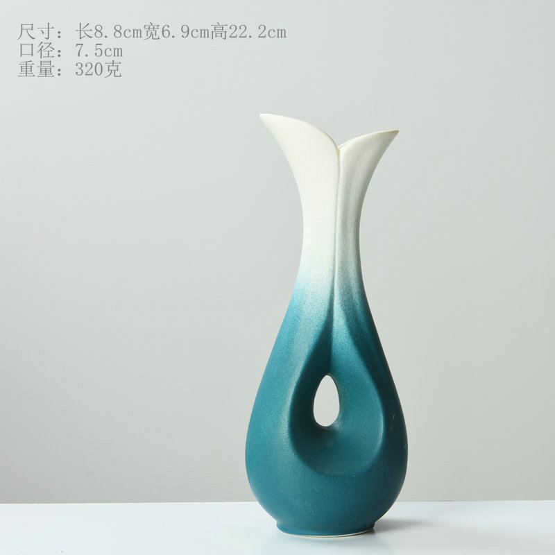 F 꽃병-블루