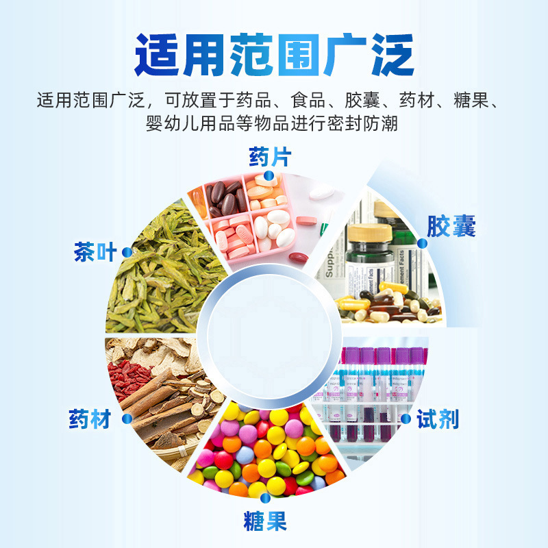 1gシリカゲル円柱瓶入り薬品防湿珠、薬材、乾燥果物、食品用円筒形乾燥剤、メーカー直送|undefined