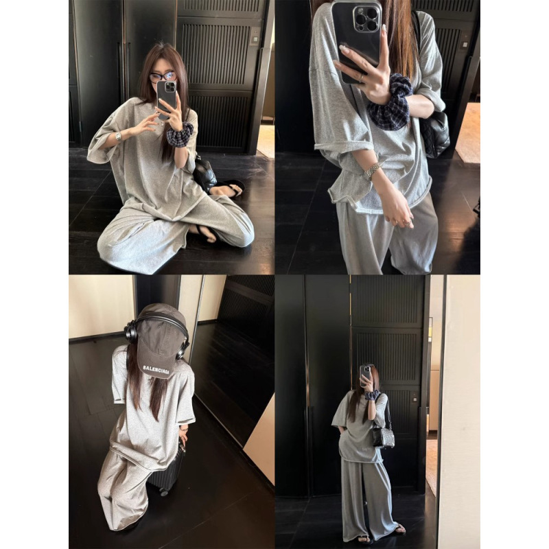 3506 #   superniniyy チーズロール＆コットンカール シンプルビッグTシャツ ルーズ|undefined