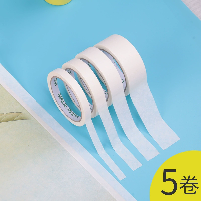 White paper tape for elementary school students, drawing apron, hair band, 20m