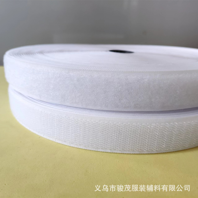 Spot Polyester Velcro Black and White Burr Nylon Buckle Clothing Luggage Hook and Loop Tape Tent Curtain Male and Female Buckle