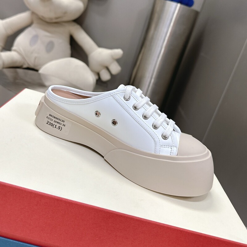 Unique Style Zhao Silu Same Style Big-Toe Shoes, Half-Slip-On, Front Lace-Up, Thick-Soled Casual Women's Shoes Unique Style Zhao Silu Same Style Big-Toe Shoes, Half-Slip-On, Front Lace-Up, Thick-Soled Casual Women's Shoes