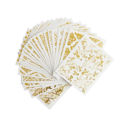 effect gold shiny pattern – Dırnaq bəzəkləri