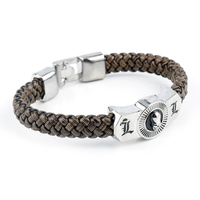 Аниме Death Note Death Note Skeleton Mark Bracelet Men and Woman Retain Skin Rope Bracelet Bracelet