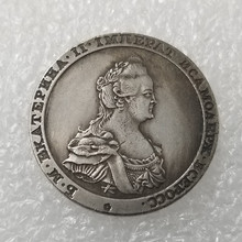 仿古工艺品M1796俄罗斯镀银做旧银元银圆外国银元收藏#1184