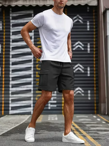 Cross-Border Hot-Selling Summer Versatile Thin Quick-Drying Five-Point Shorts Men's Loose Casual Sports Cargo Pants