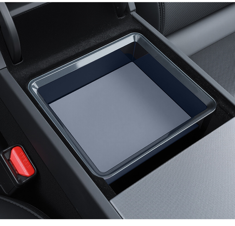 Suitable for Tesla's New Model Y/Yl Center Console Armrest Storage Box, New 3-Specific Storage Box