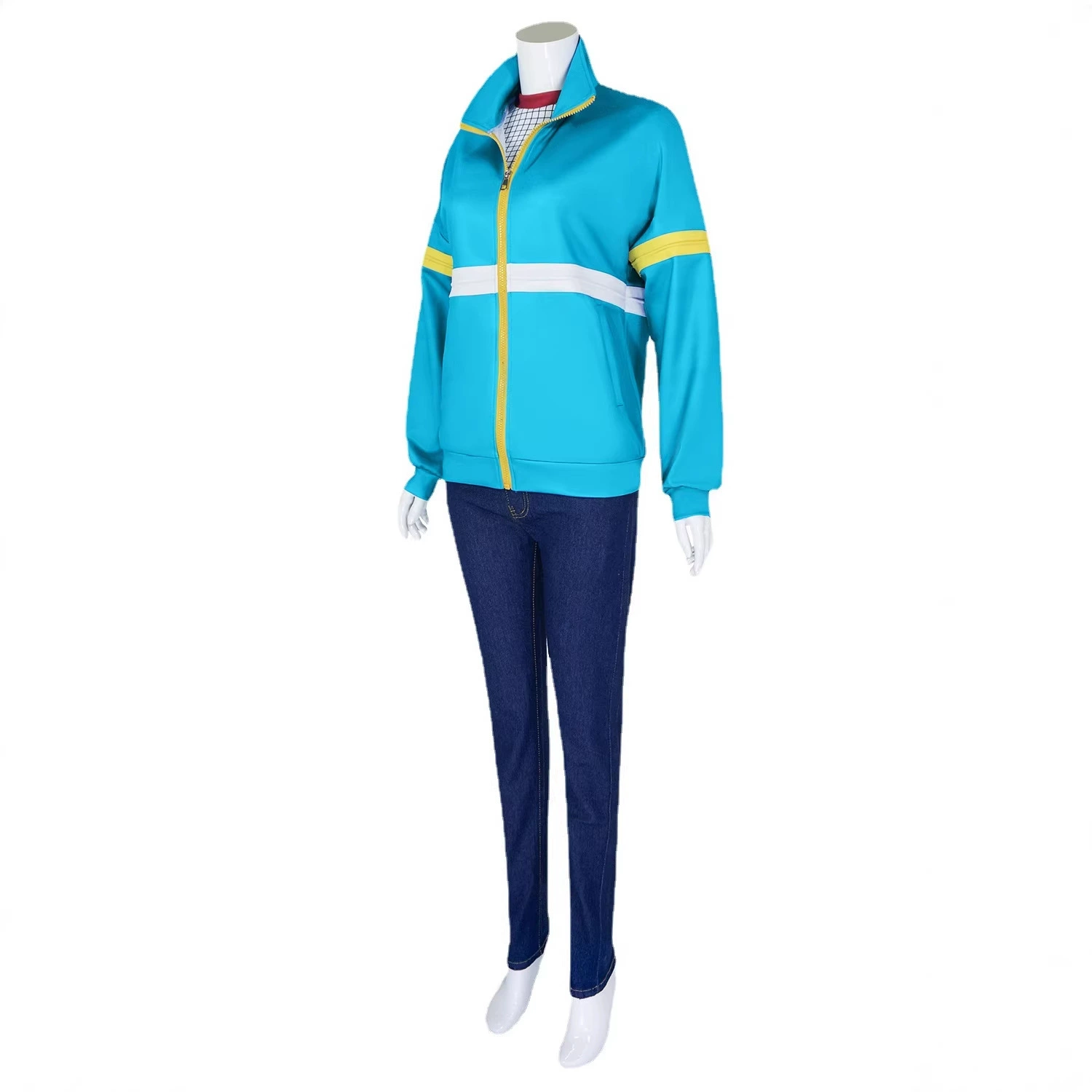 Cosplay Jacket & T‑Shirt Set (Strange Story Cos) — Max Mayfield style, polyester, sizes 3XS–5XL