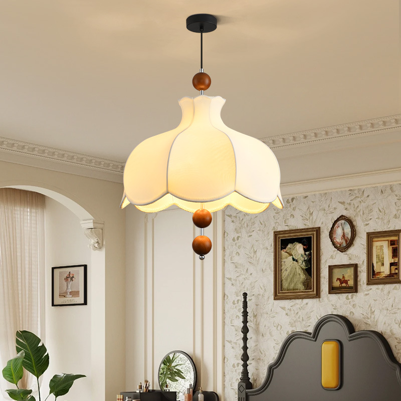 lámpara de dormitorio estilo medieval francés lámpara de estudio tela retro lámpara de comedor lámpara de comedor lámpara de habitación