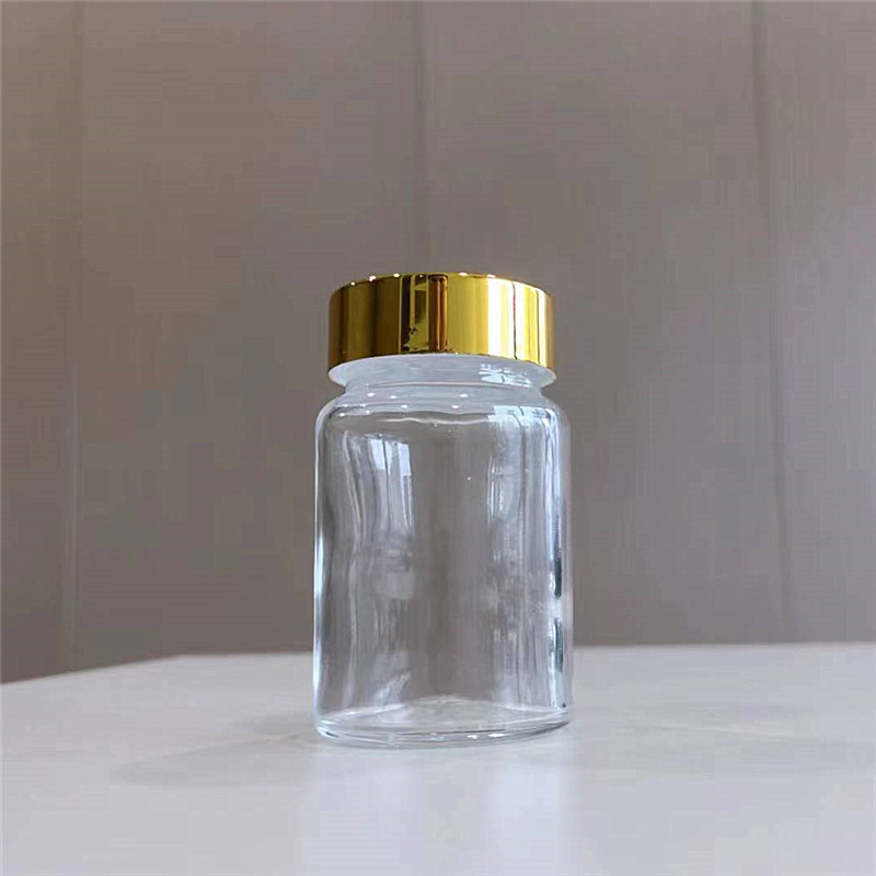 60 ミリリットルつや消しカプセルボトル透明ガラスボトル冬虫夏草製品薬瓶ヘルスケア製品ボトルスポットオファー|undefined