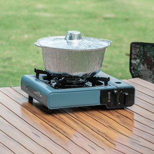 Aluminum Foil Tin Foil Pot Disposable Hot Pot Pot Outdoor Camping Style Picnic Barbecue Takeaway Packaging Box Special Pot Round