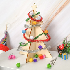 クリスマス装飾置物幼稚園児童絵画ミニクリスマスツリー手作りdiyセットプレゼント品卸売り