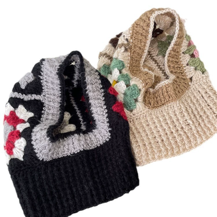 Зимняя crochet handmade, теплая вязанная шерстяная шарф, корейский стиль