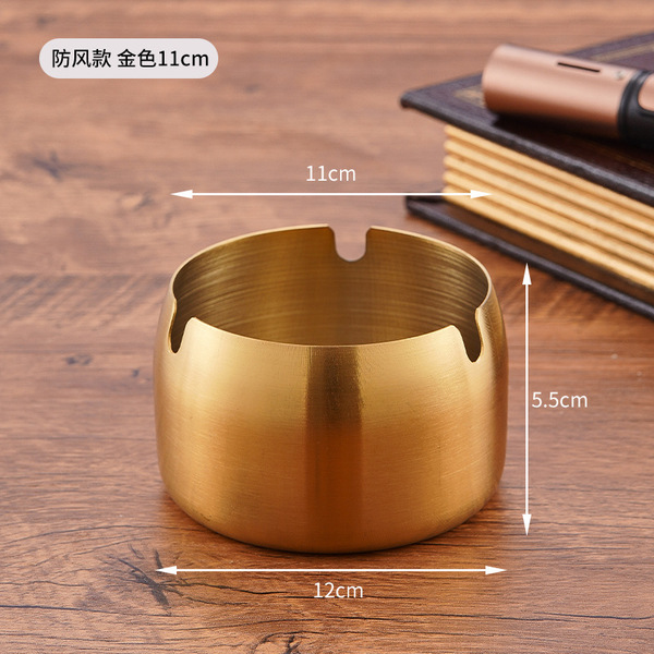 windproof ashtray stainless steel for hotel for commercial use