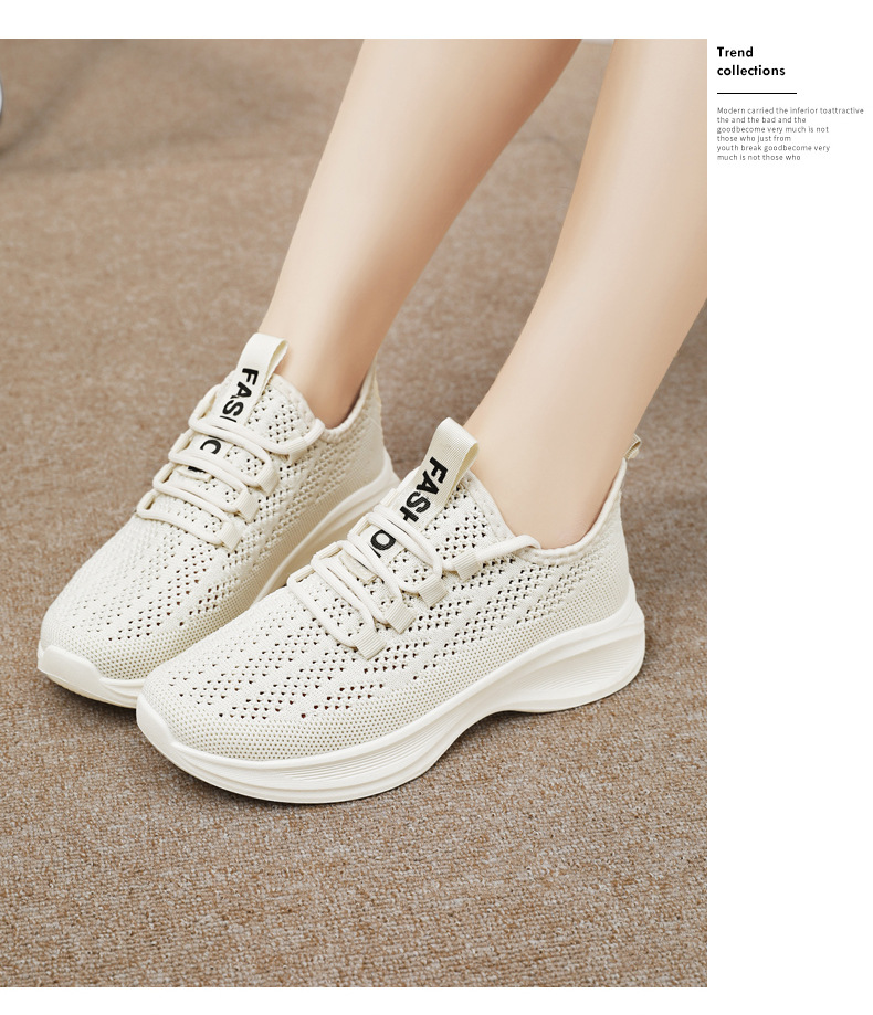 Women's Breathable Mesh Fashion Casual White Summer Versatile Sneakers Soft Sole Lightweight Running Shoes For Women_vogvips.com