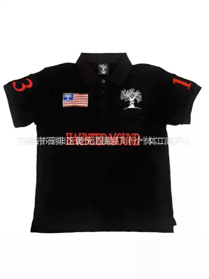Fashion American-Style Cross-Border Foreign Trade Direct Sales Summer New Street Trendy Fashion Embroidered Loose Casual Round Neck Top