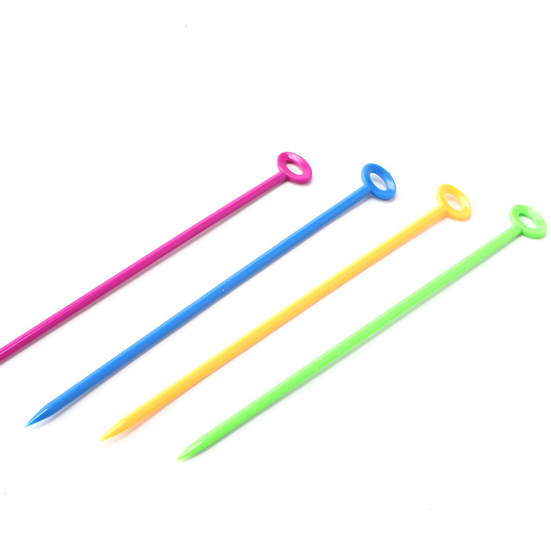 Factory Supply Spicy Noodles Meat Balls Skewers 16.5cm ABS Material Skewers Wholesale Spicy Noodles Plastic Meat Balls Skewers