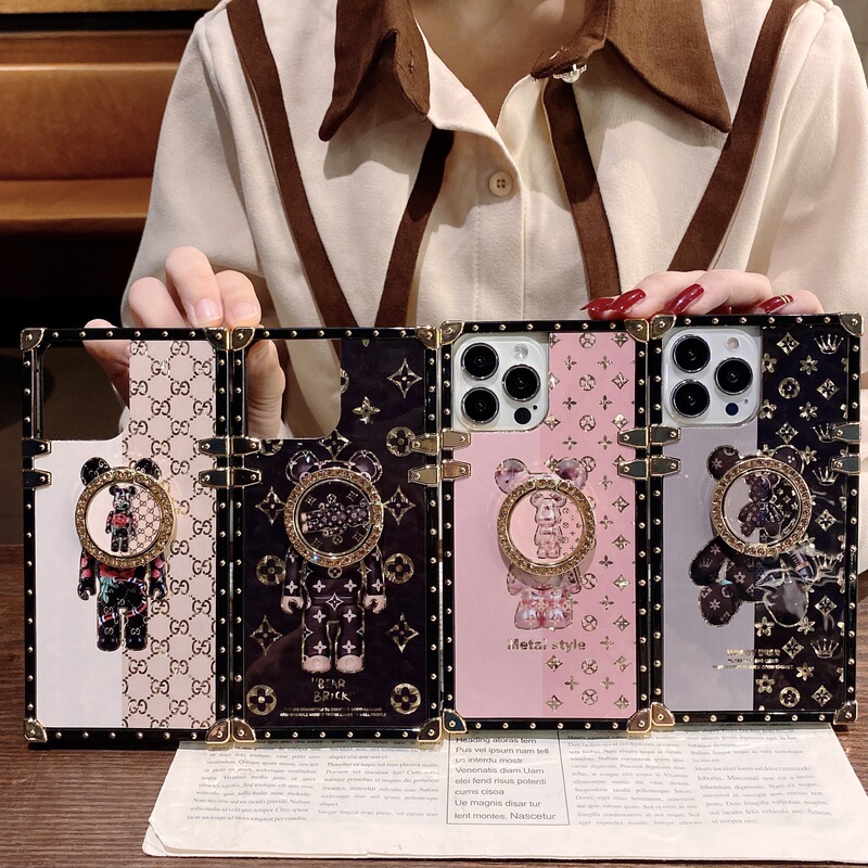 Foreign Trade Suitable for Iphone17Pro European and American Trendy Brand Violent Bear Apple 15/16 Samsung S25U Anti-Fall Mobile Phone Case Foreign Trade Suitable for Iphone17Pro European and American Trendy Brand Violent Bear Apple 15/16 Samsung S25U Anti-Fall Mobile Phone Case