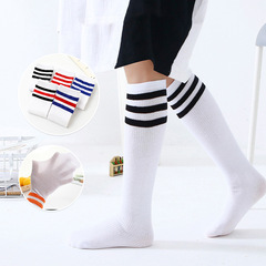 Girls' Long Cotton Socks for Summer, Kids' Mid-Calf Socks, Thin Mesh Over-Knee Socks, Boys' High-Cut Socks for Students