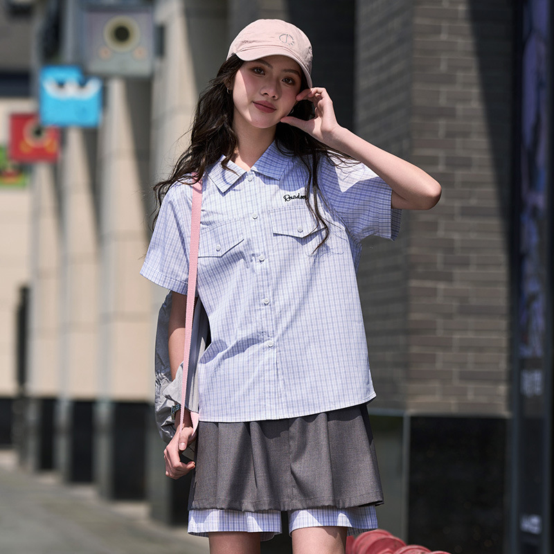 S8552208女大童夏季裙子套装高初中学生15岁女孩夏装蛋糕裙两件套